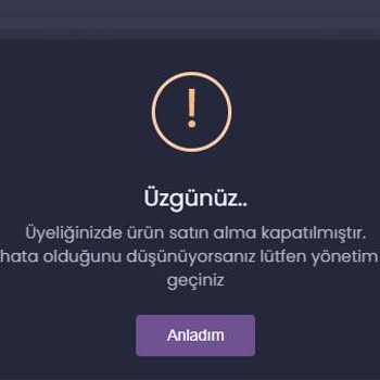Ürün Satın Alma Sorunu ve Hesapta Kullanılamayan Bakiye