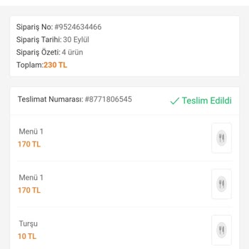 Trendyol GO Yemek Siparişinde Kalite Sorunu ve Eksik Ürün