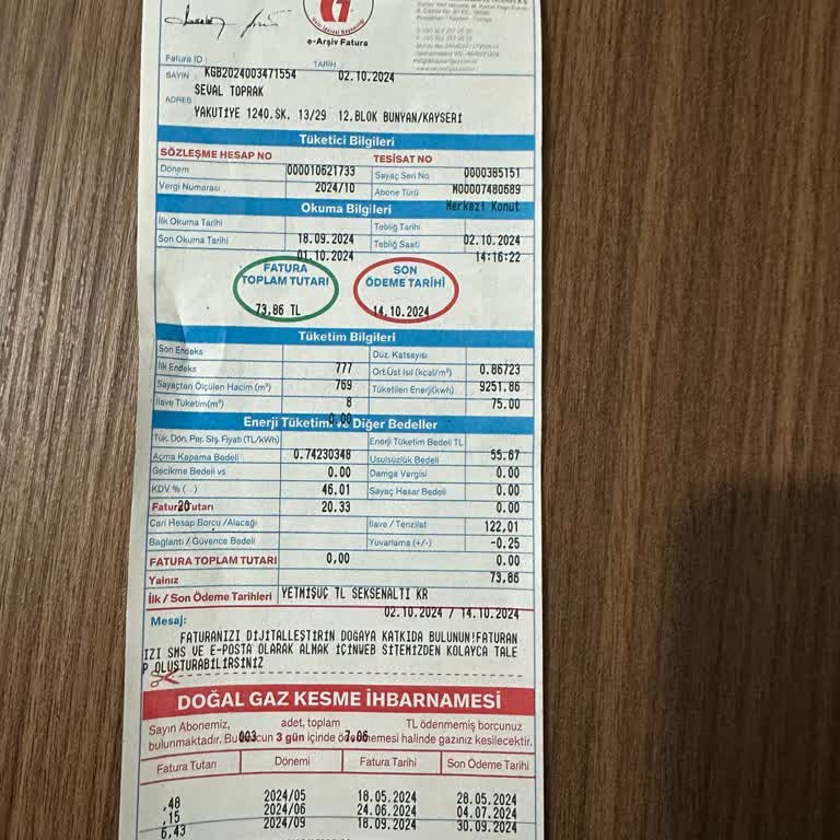 Yasal Süre Dolmadan Doğal Gaz Kesintisi ve Mağduriyet
