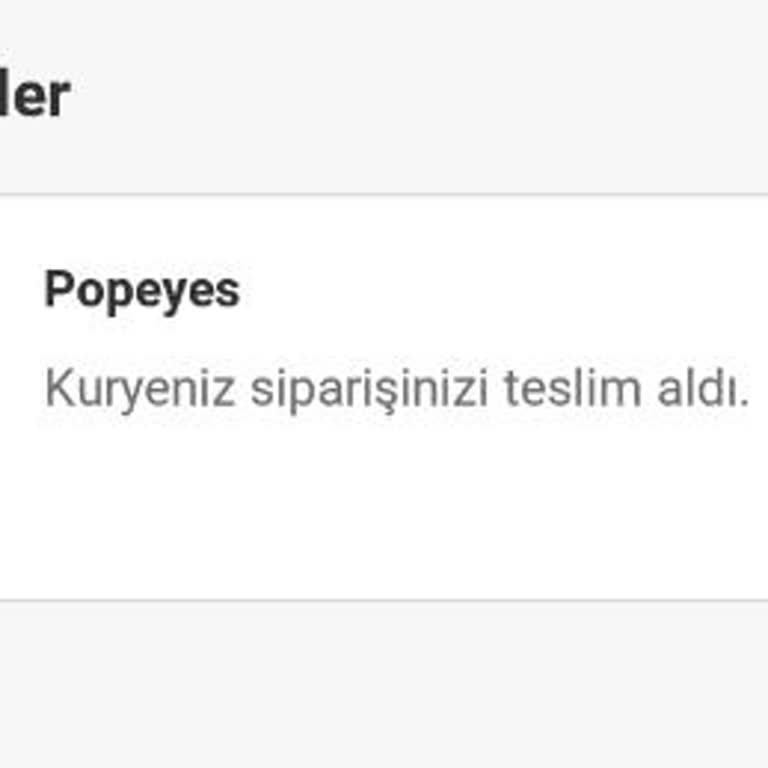 Güngören Park AVM Popeyes Siparişlerinde Sürekli Gecikme