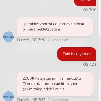 Çekim Talebim İptal Edildi ve Param Geri Çekildi