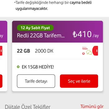 Vodafone'dan Farklı Hatlar İçin Farklı Tarifeler ve Yüksek Ücretler