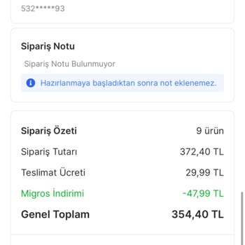 Migros Sanal Market: Geciken Sipariş ve Eksik Ürünler