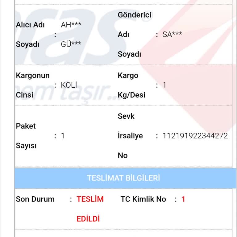Kargo Teslimatında Sorun ve İade Talebi