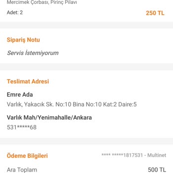 Yanlış Sipariş Teslimatı ve Hayal Kırıklığı