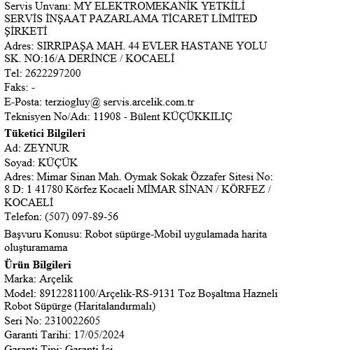 Arçelik Robot Süpürge Hayal Kırıklığı