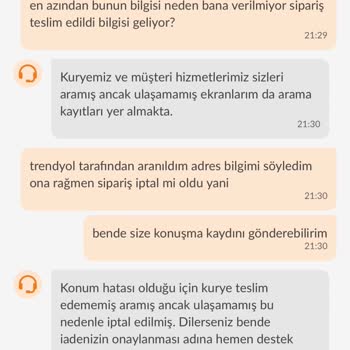 Trendyol Yemek Uygulamasında Adres Hatası ve İlgisizlik