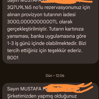 Araç Kiralama Şirketi Haksız Hasar Bedeli Çekti