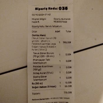 Yanlış Sipariş ve İletişim Sorunu