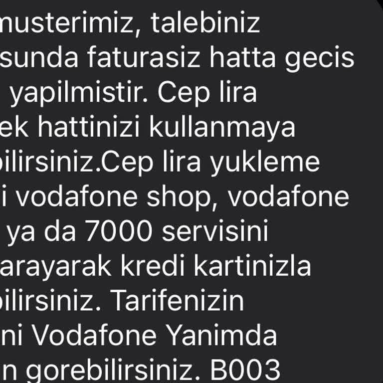 Vodafone'un İzinsiz Faturasız Hatta Geçişi Mağduriyet Yarattı