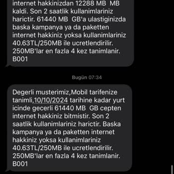 Gece İnternet Paketi Bitiyor ve Ek Ücret Yansıyor