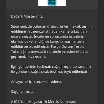 Eksik Ürün Teslimatı ve İlgisiz Müşteri Hizmetleri