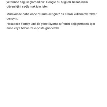 Gmail Hesabına Erişim Sorunu