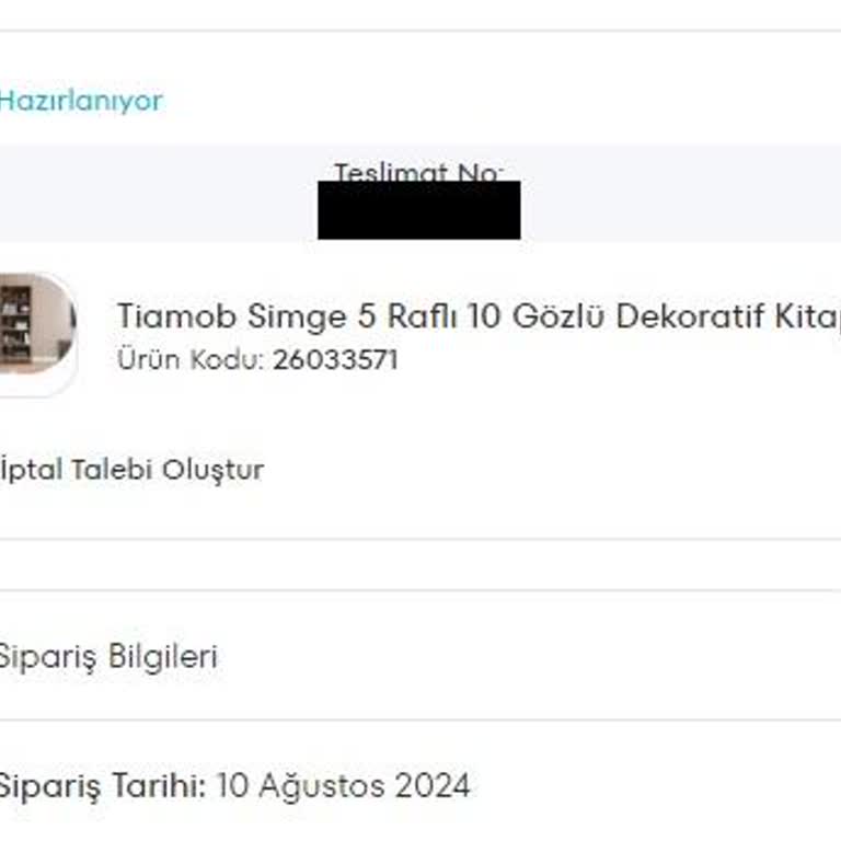 A101'den Sipariş Verdiğim Kitaplık 2 Aydır Hazırlanmadı