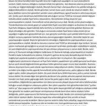 TCDD YHT'de Ayıplı Hizmet ve Mağduriyet