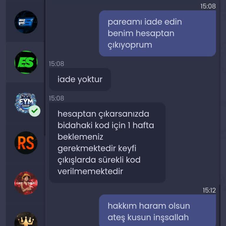 Satıcıdan Aldığım Hesapla Oyun Oynayamıyorum