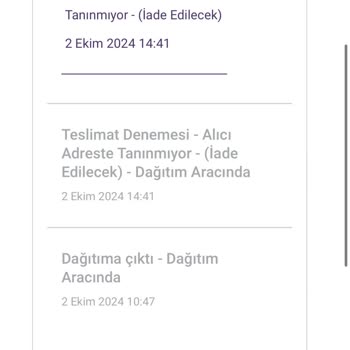 Yanlış Adres Notu ile Teslimat Sorunu