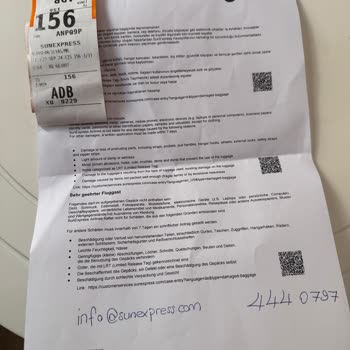 Valiz Hasarı ve Yetersiz Müşteri Hizmeti