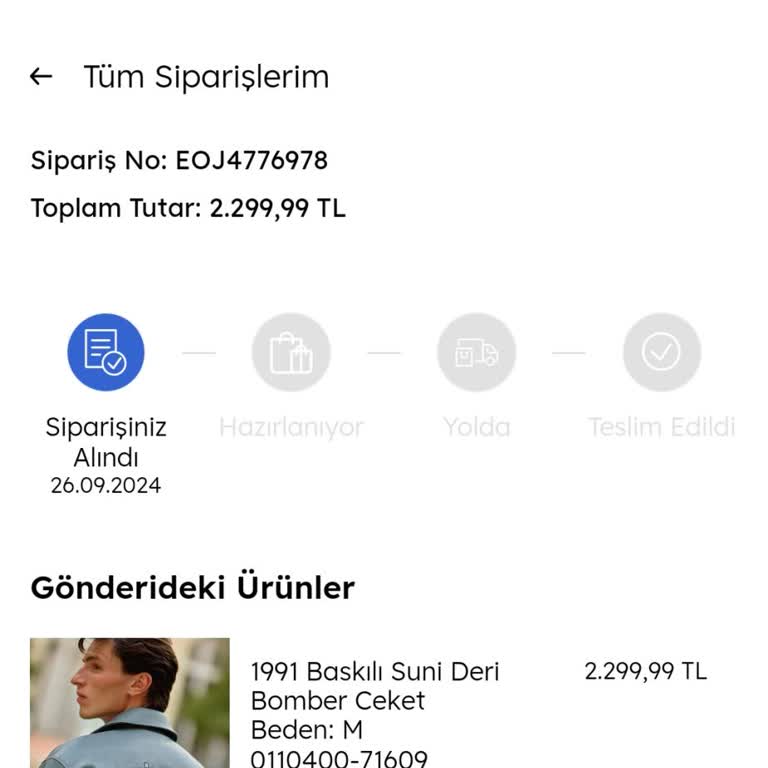Mavi'den Sipariş Verilen Deri Ceket Ulaşmadı