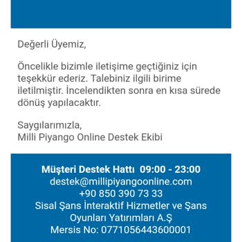 Milli Piyango Kampanyasında Eksik Bonus Yüklemesi