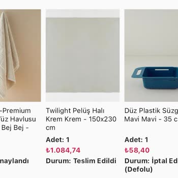 İndirimli Ürünlerin İptali ve Eksik Siparişler