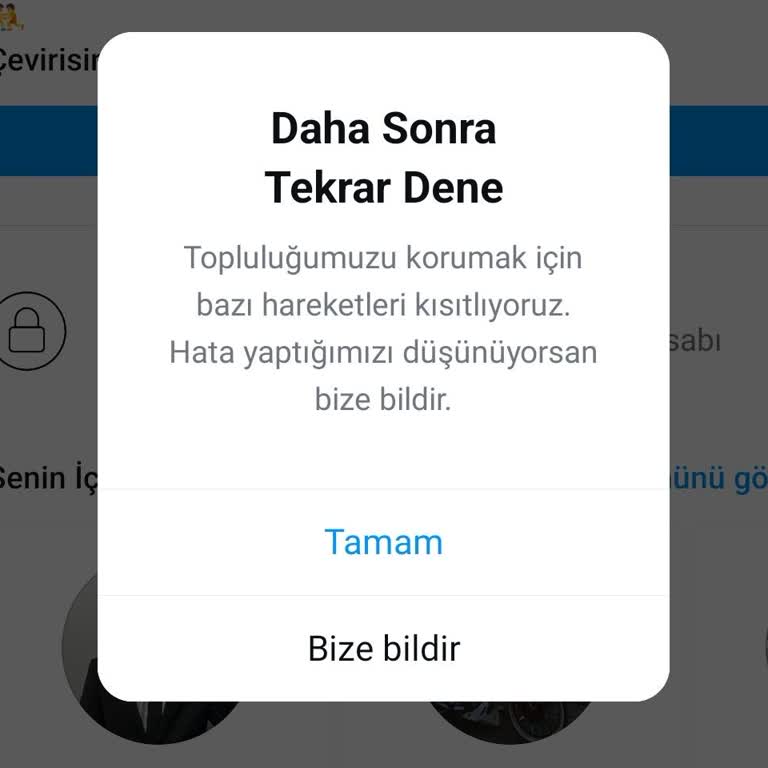 Instagram Hesabında Takip Sorunu!