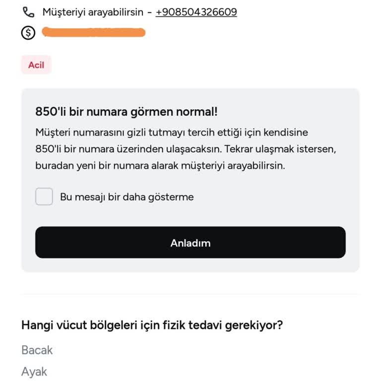 Yanlış numara ataması ve geri dönüş eksikliği