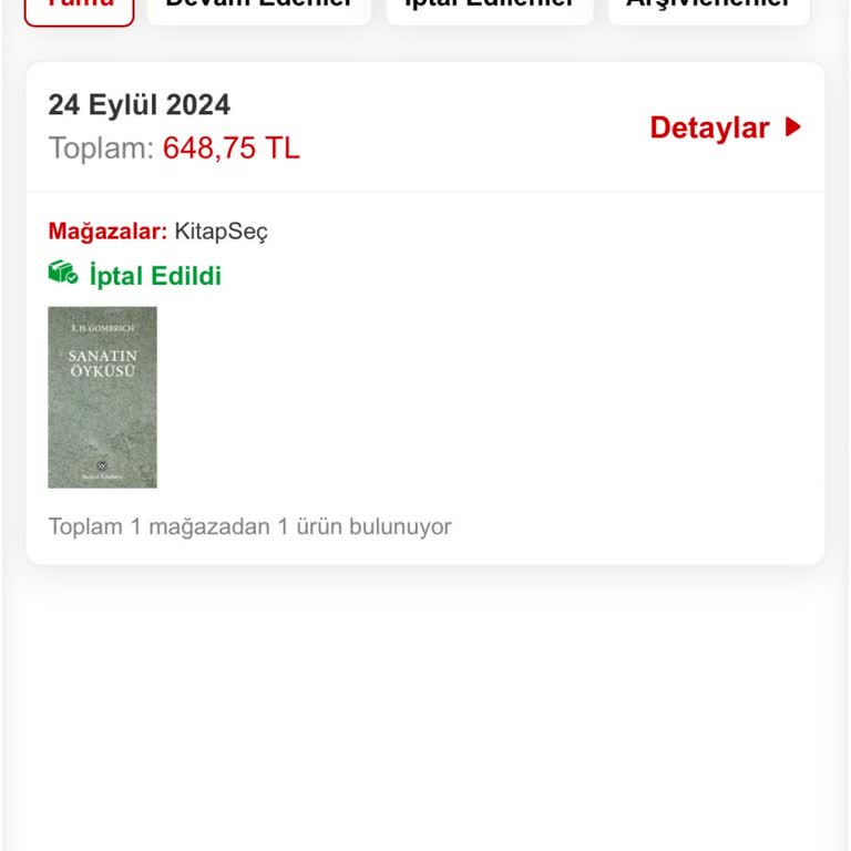 Kitapsec'ten Sipariş İptali ve Düşüncesizlik