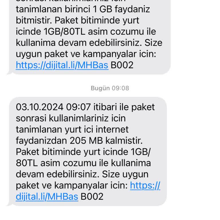 Turkcell Gece Yarısı Paket Tüketimi ve Ek Ücret Sorunu