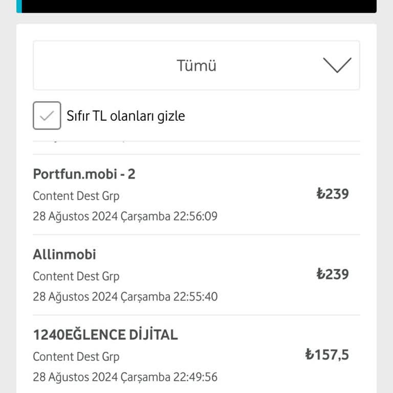 Vodafone Üzerinden İzinsiz Para Çekimi