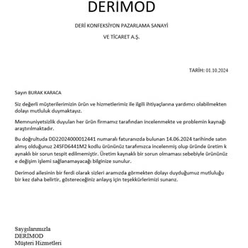 Renk Farklılığı ve İade Sorunu