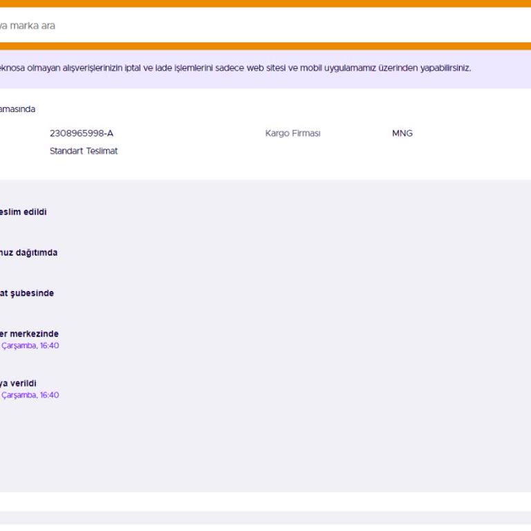 Teknosa Teslim Edilmeyen Sipariş Ve Bilgi Eksikliği