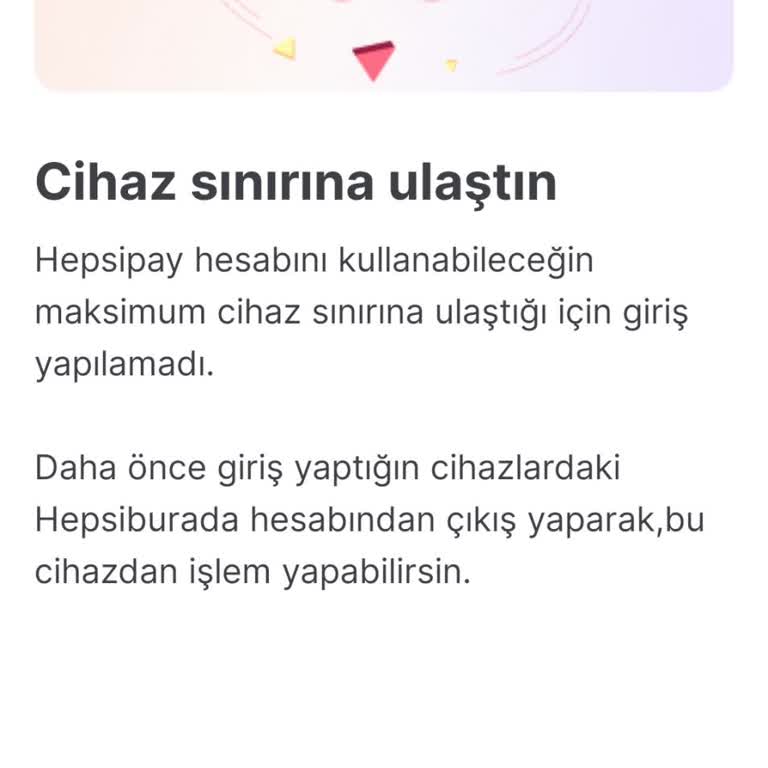 Hepsifinans Kullanım Sorunu ve Cihaz Sınırı