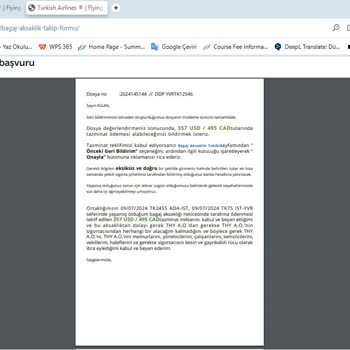 Valizlerim Patlatıldı, Tazminat Ödenmedi