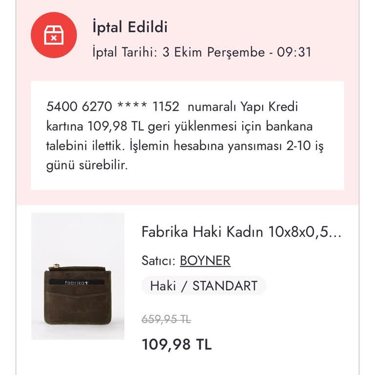 Boyner'den Eksik Ürün ve İptal Sorunu