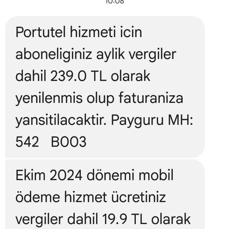 Yanlışlıkla Başlayan Portutel Aboneliği Sorunu
