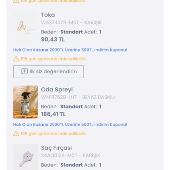 Eksik Ürünler ve Yetersiz Müşteri Hizmetleri