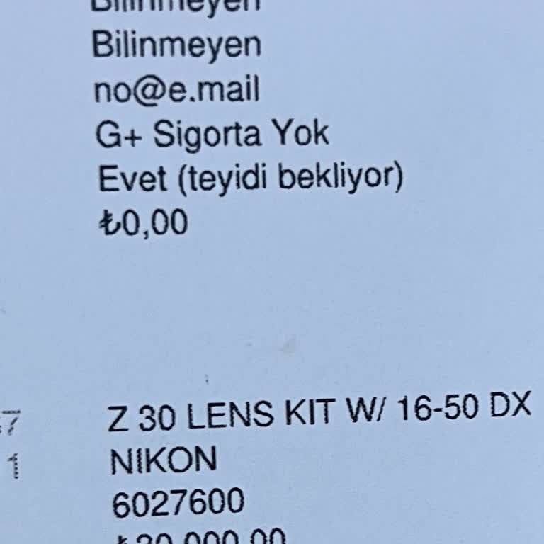 Nikon Z30 Fotoğraf Makinesi Şarj Sorunu ve İade Talebi