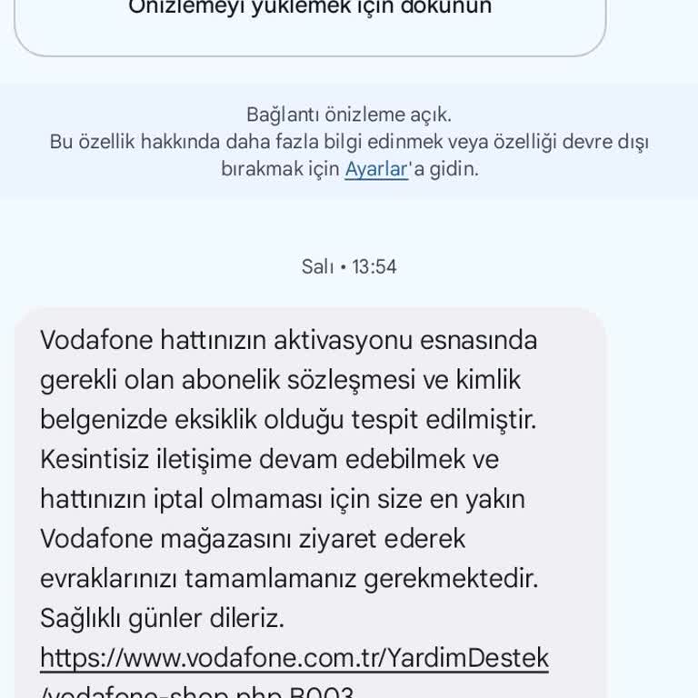 Vodafone'da Sözleşme Eksikliği ve İletişim Sorunları