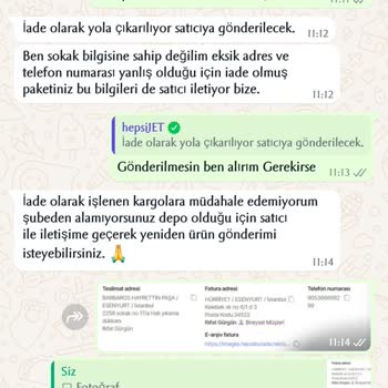 Yanlış Adres Nedeniyle İletişimsiz İade Sorunu