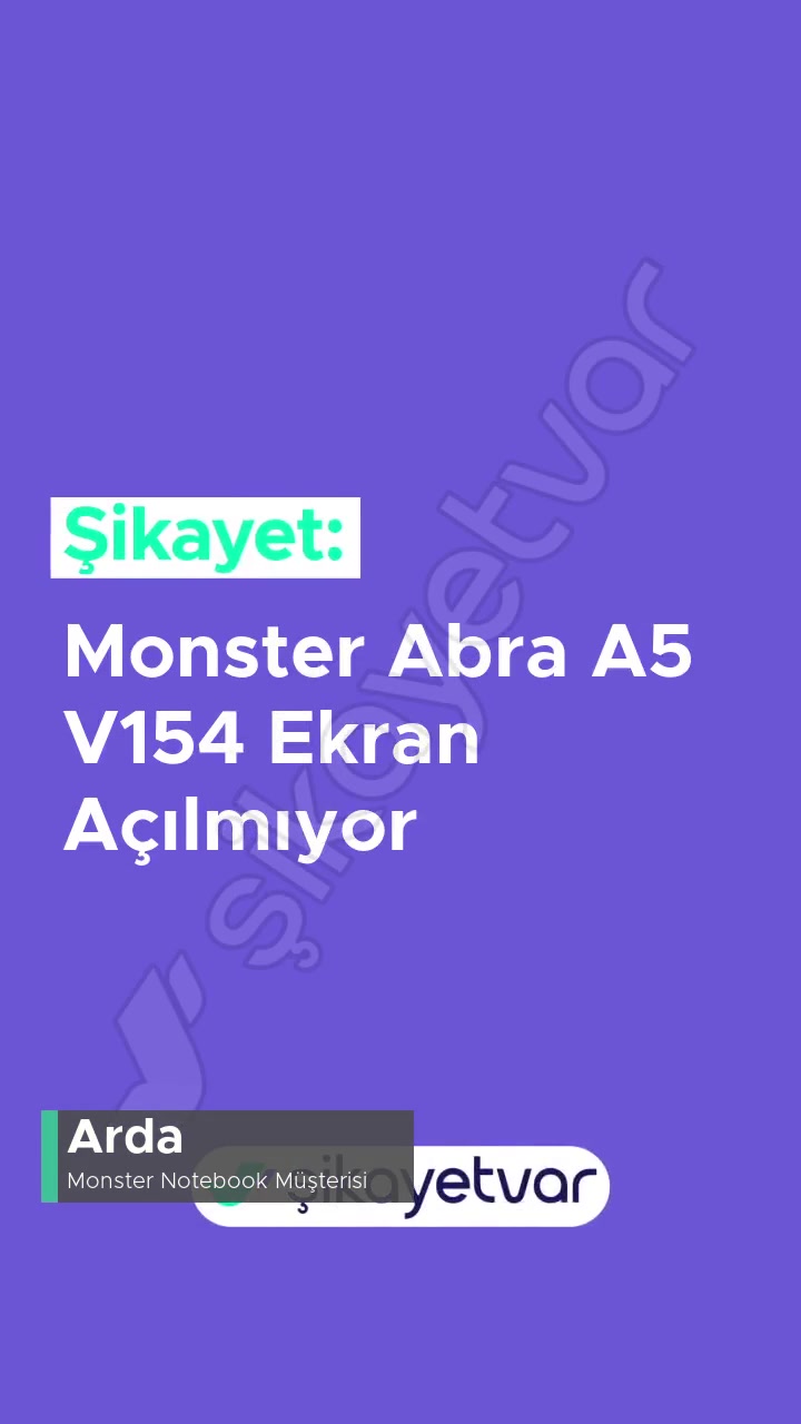 Monster Abra A5 Ekran Açılmıyor videonun kapak resmi