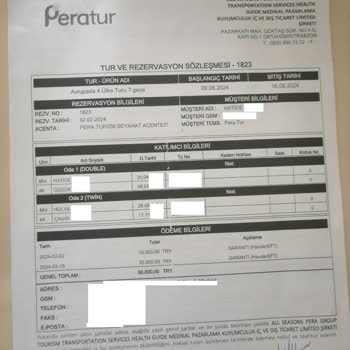 Tur İptali ve Ücret İadesinde Yaşanan Gecikmeler