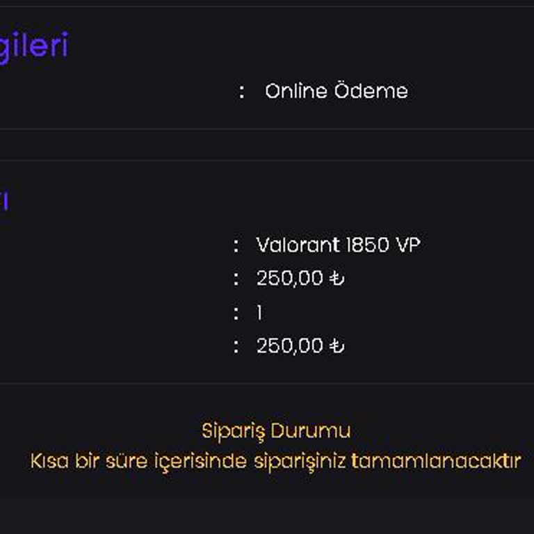Sipariş Verdiğim VP'ler Hala Gelmedi