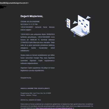 Yanlış E-posta Adresine Sürekli Bildirim