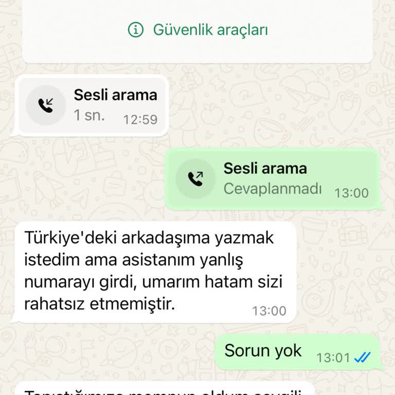 Bilinmeyen Numaradan Gelen Mesaj ve Güvenlik Endişesi