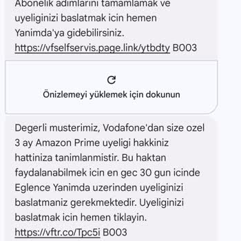 Vodafone Kampanya Sorunu: Ücretsiz Hizmetlere Erişemiyorum