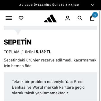 Adidas'ın Taksit İlgisi: Reklam Var, Taksit Yok!