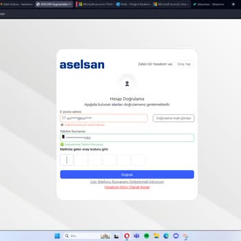 Aselsan İş Başvurusu Mail Doğrulama Sorunu