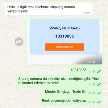Yanlış Renk ve Eksik Parçalı Ürün Teslimatı