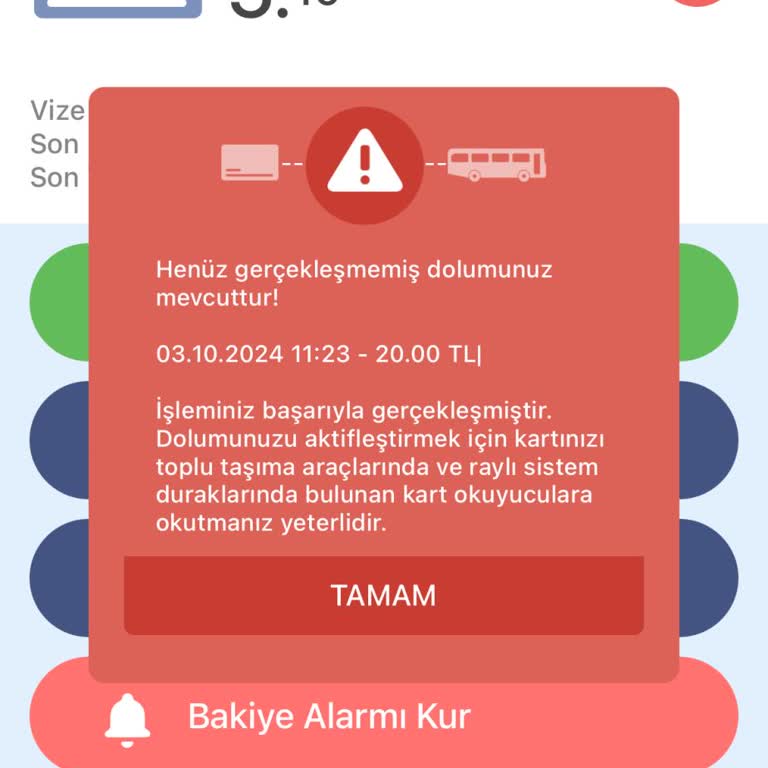 Gaziantep Öğrenci Kartıma Yapılan Online Dolum Sorunu